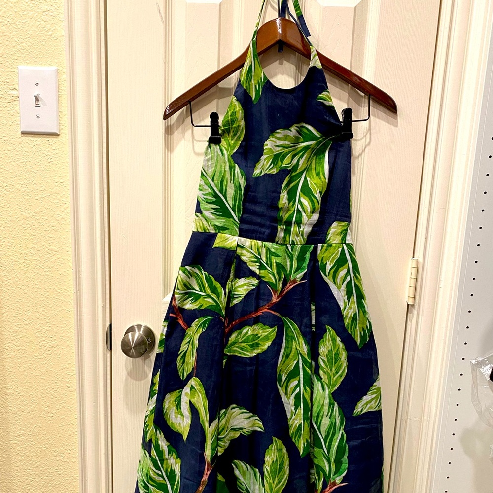 Halter summer dress with pockets